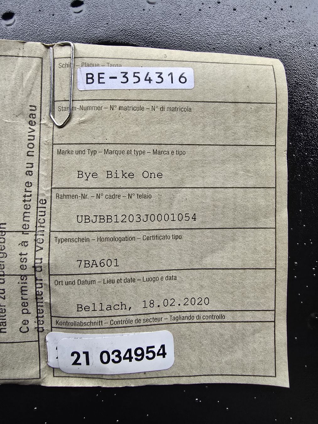 Ciclomotori: Mofa BYE BIKE – Usato da Aarberg venduto da 2002stefan 7