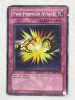 Yu-Gi-Oh! Karte: Two-Pronged Attack, SDK-E031, Rar!🔥