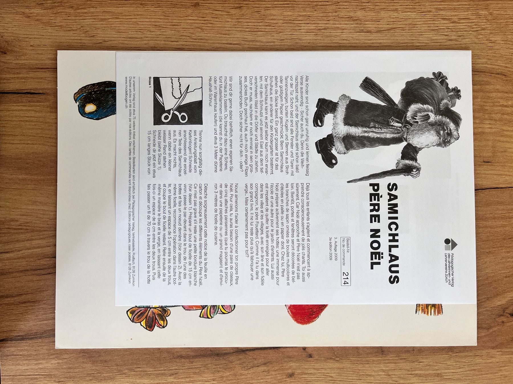 Kit bricolage: 1 Modellbogen Pädagogischer Verlag Samichlaus – Usato da Büsserach venduto da bor_s88m