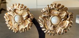 Clips boucles d’oreilles vintage massive Guy Laroche