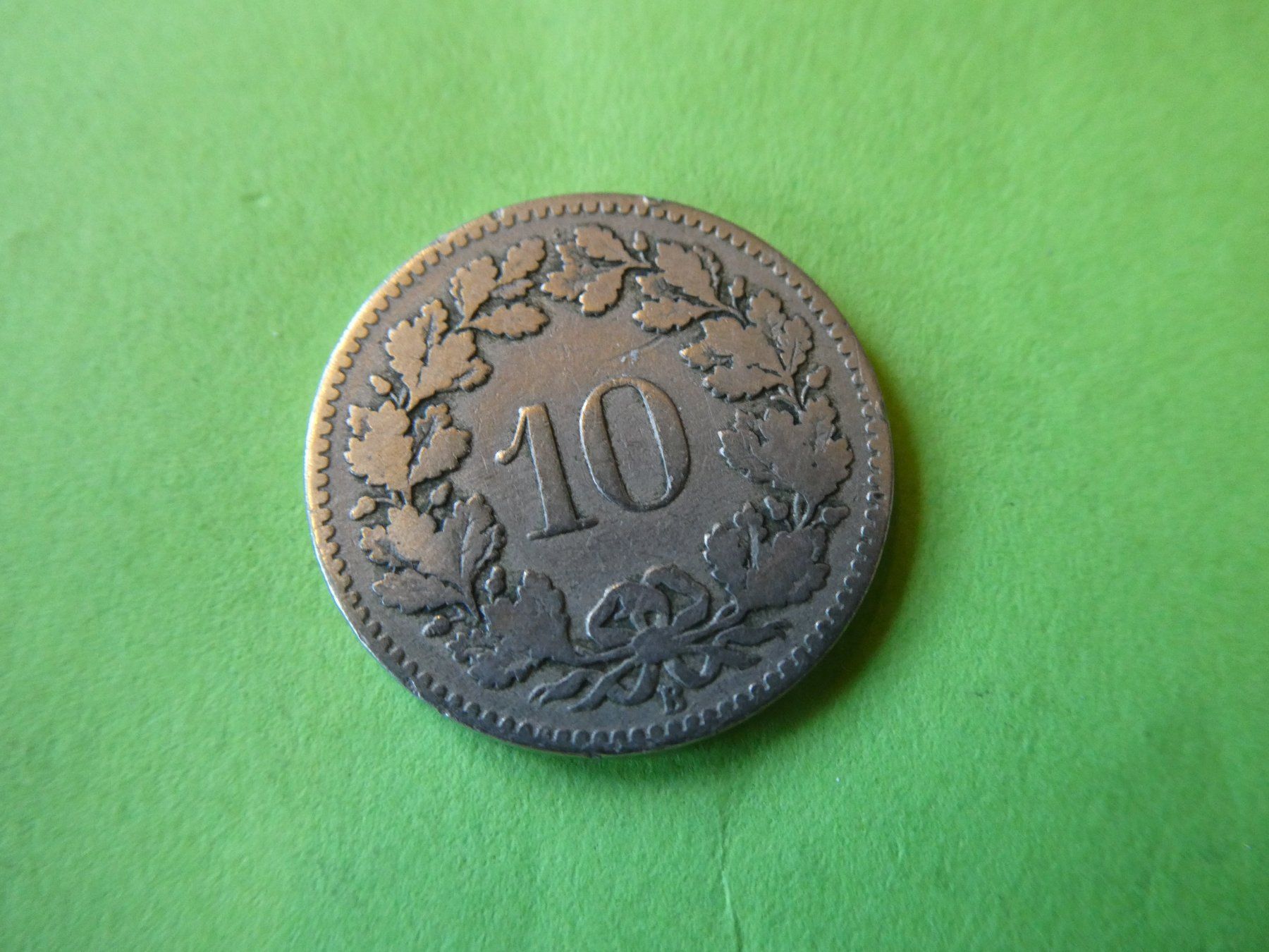 Tutti le monete: Schweiz 1879, 10 Rappen – Usato da Hinterforst venduto da Rohusri 1