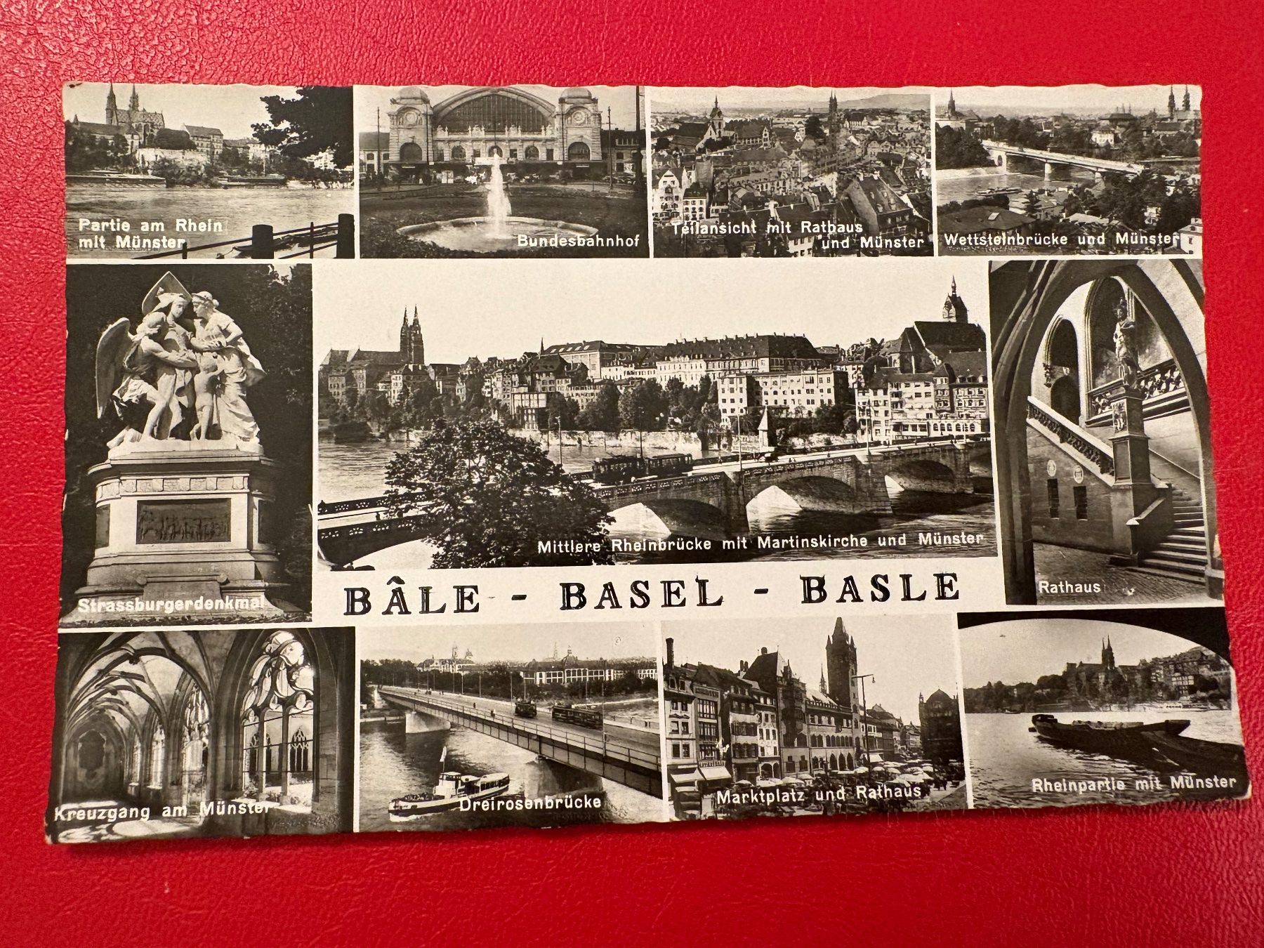 Cartoline postali: 1957 // Bâle - Basel - Basle / Spezialstempel – Usato da St-Légier-Chiésaz venduto da Theo006
