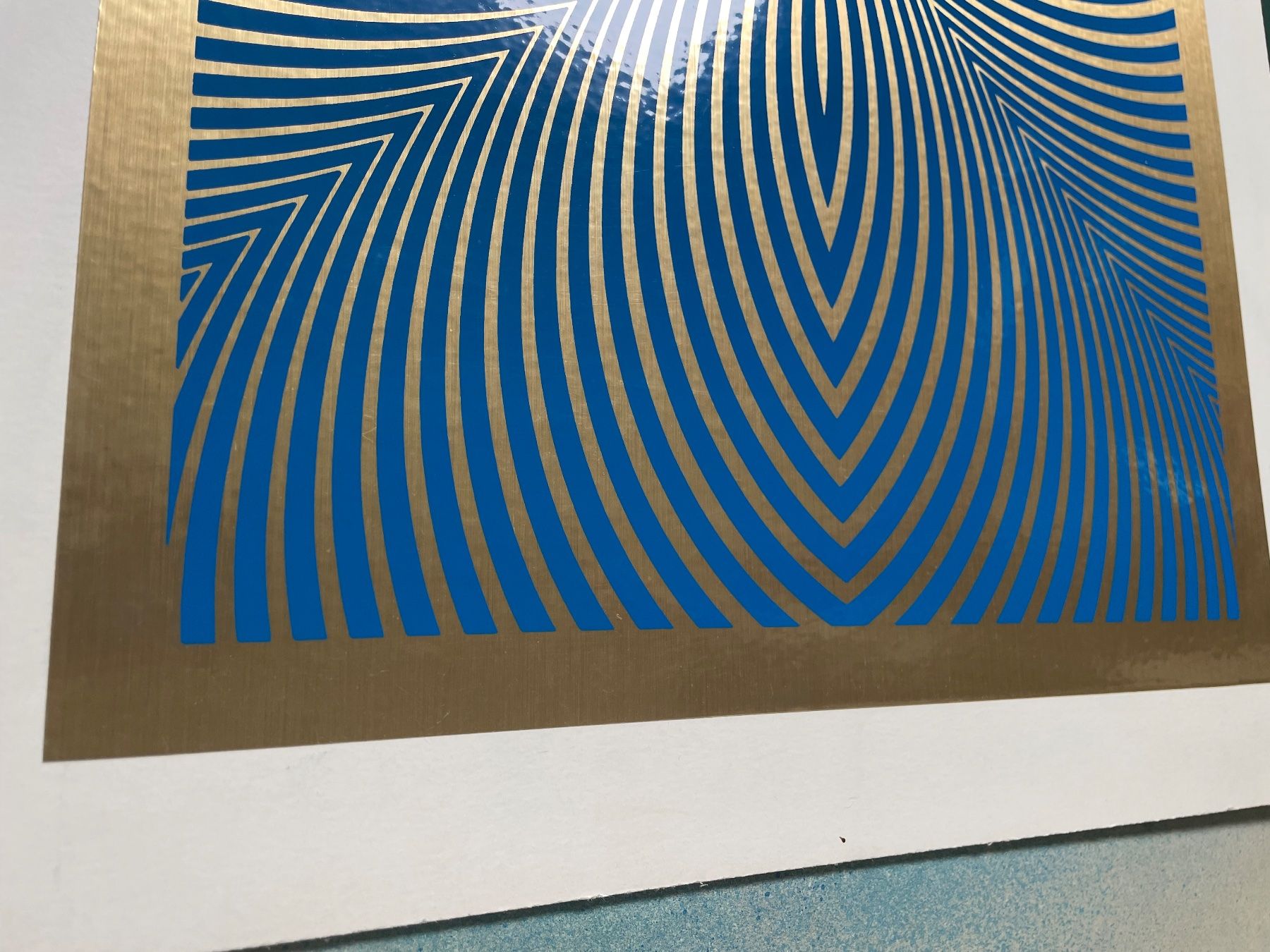 Foto & Immagini: Bild Siebdruck blau – Usato da Rütihof venduto da JulieH85 2