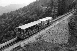 Monte Generoso TI Treno a cremagliera in salita Bahn 