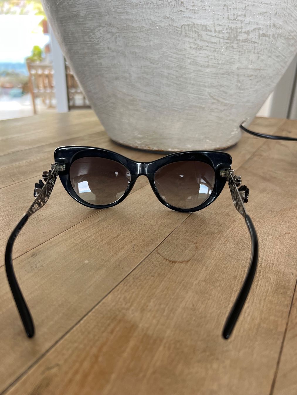 Dolce & Gabbana Occhiali & Lenti: Sonnenbrille Dolce & Gabbana schwarz Cateye – Usato da Feusisberg venduto da ANNEVOO 4