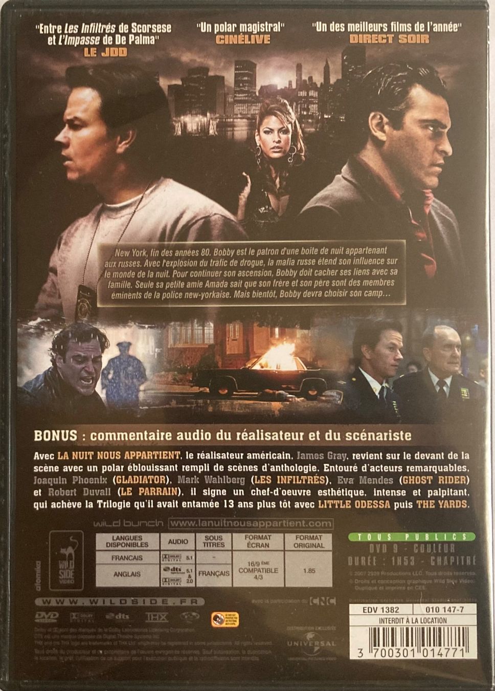 Tutti i DVDs: LA NUIT NOUS APPARTIENT – Usato da Poliez-Pittet venduto da Newtown-Records 3
