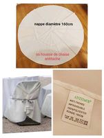 Lot 10 nappes rondes 160 cm parfait pour mariage 
