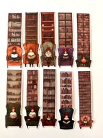 10x Book Lover Bookmarks Cozy Fall Stickers Bookish Gift Set