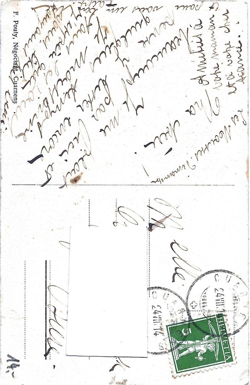 Cartoline postali: D. N. 481   Cuarnens – Usato da Bütschwil venduto da Jackson1A 1