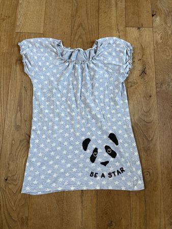 YFK Kinder Nachthemd Panda Sterne Grösse 158/164