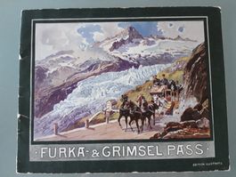 Furka & Grimsel Pass. Souvenir Album mit 32 Ansichten !