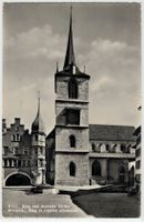 BE 173 Biel Bienne Ring u deutsche Kirche 1953