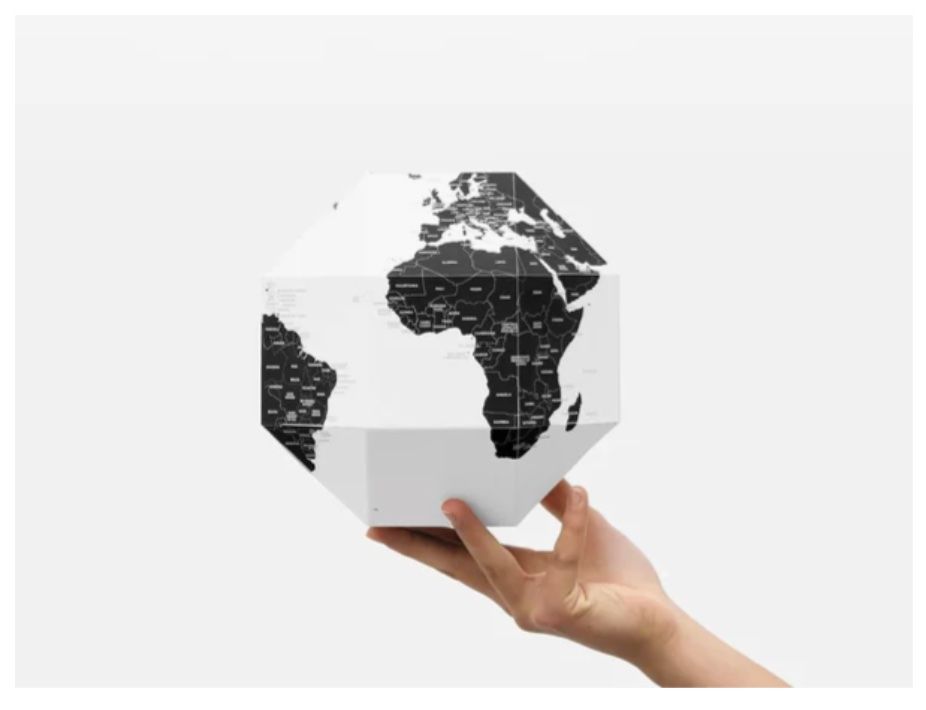 Cartine & Atlanti: HERE, Personal World Globe w/Pins, Capsule Collection 3D Map – Nuovo (secondo la descrizione) da Zürich venduto da Keller110 1