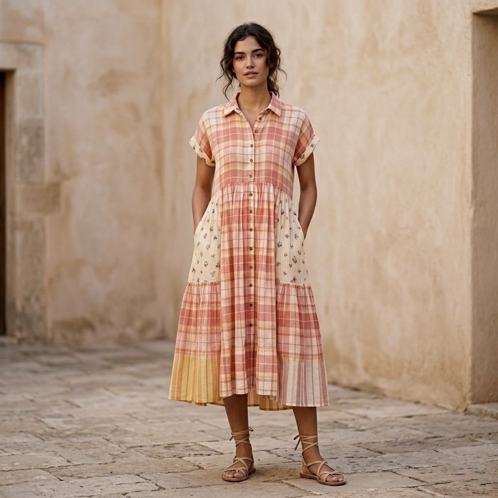 Vestiti: péro by Aneeth Arora Rare Handwoven Patchwork Dress – Nuovo (secondo la descrizione) da Emmen venduto da Avviivva_Com2023