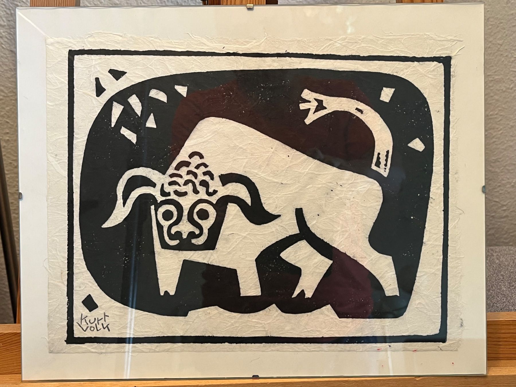 Dipinti: Kurt Volk Schweizer Maler und Glasmaler, – Usato da Basel venduto da Kaffee_und_Kunst