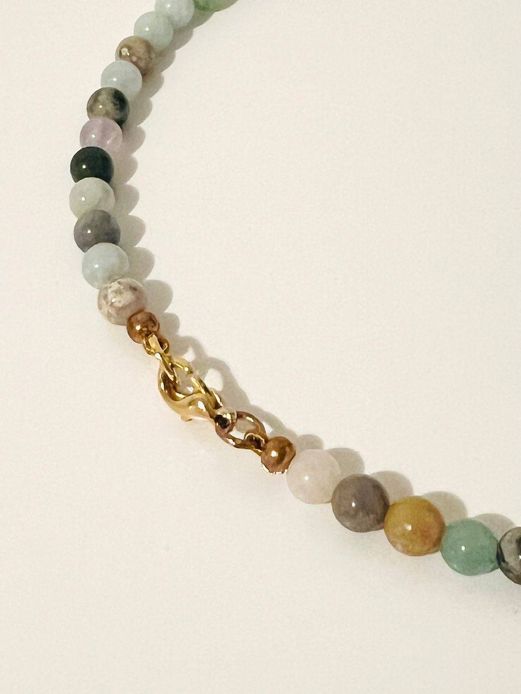 Catenine: Moss Agate Necklace Rose Gold Plated Silver – Nuovo e nell'imballaggio originale da Rüschlikon venduto da topswissvintage 6