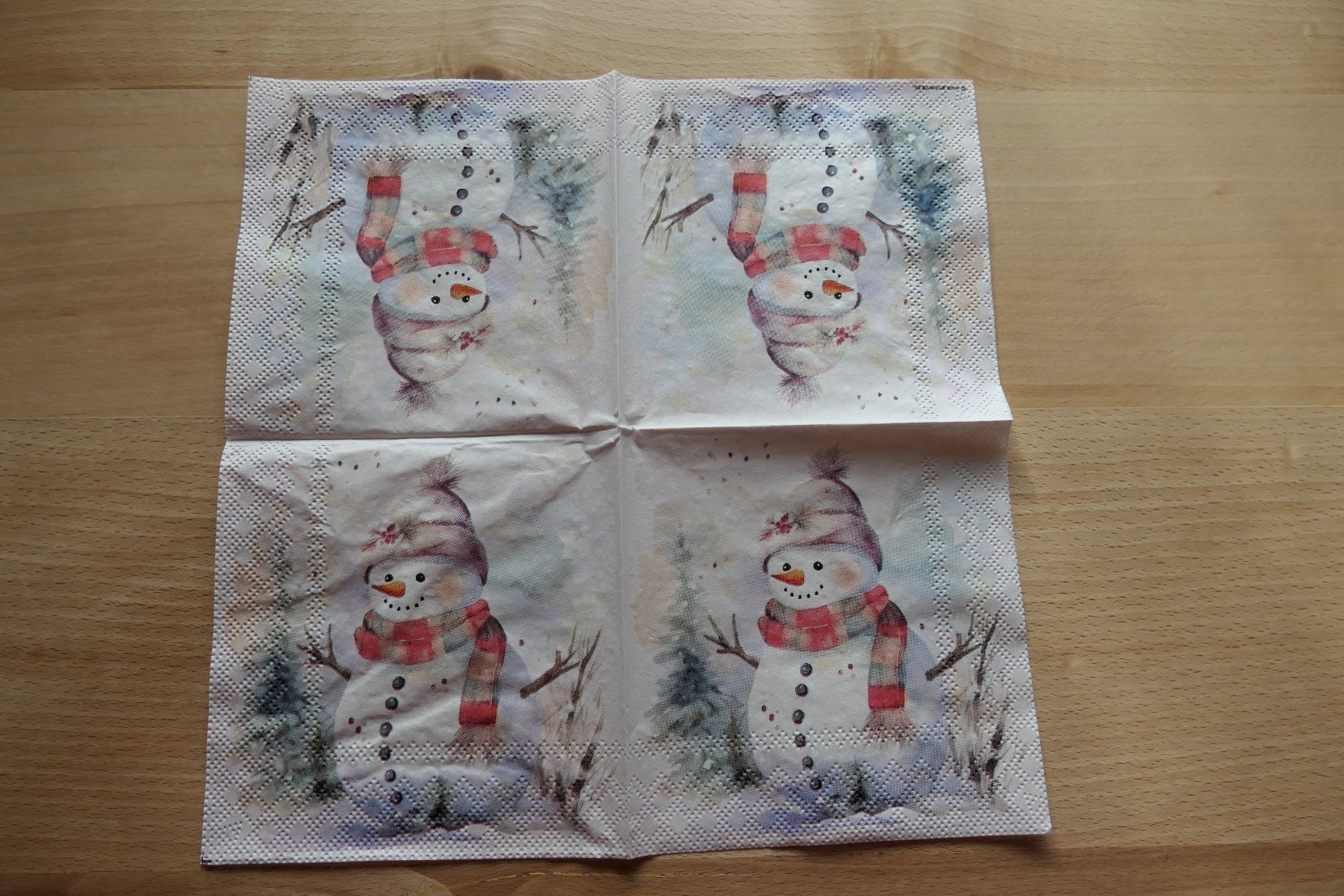 Tovaglioli: 2 Servietten Schneemann 25x25 cm – Nuovo (secondo la descrizione) da Pfäffikon ZH venduto da rue78 1
