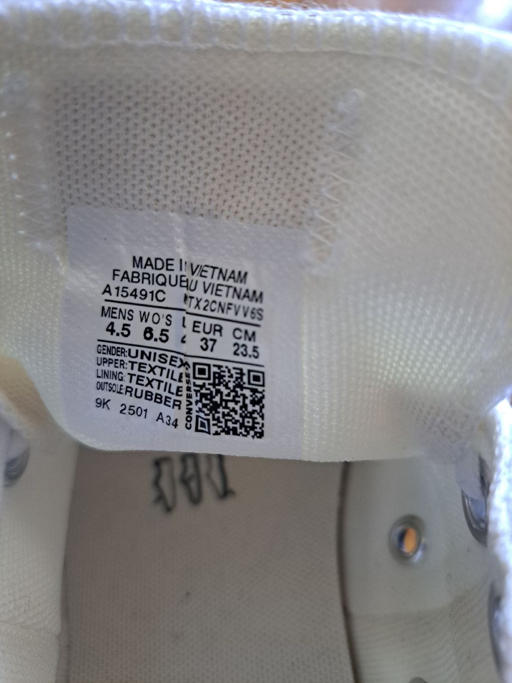 Converse Scarpe da donna: Converse blanches plateforme, pointure 37, comme neuf! – Nuovo (secondo la descrizione) da Chêne-Bourg venduto da mar_p5n7 4