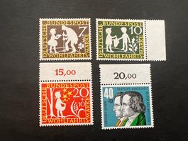 Deutsche Bundespost 1959 Mi. Nr. 322-325  ** Luxus  (2219)