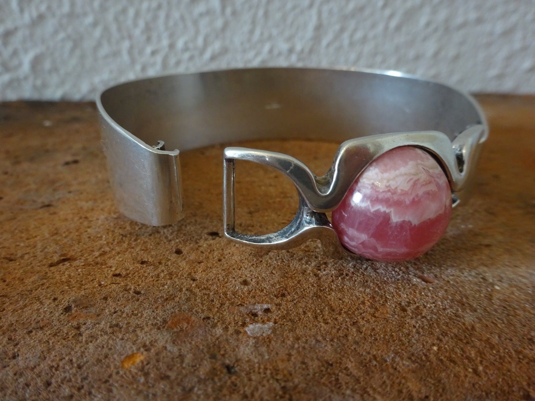 Bracciali & Braccialetti: Armreif Rodochrosit / 800 Silber – Usato da Esslingen venduto da FetteSchnecke 4