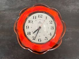Horloge Murale Vintage Vedette Céramique Années 60