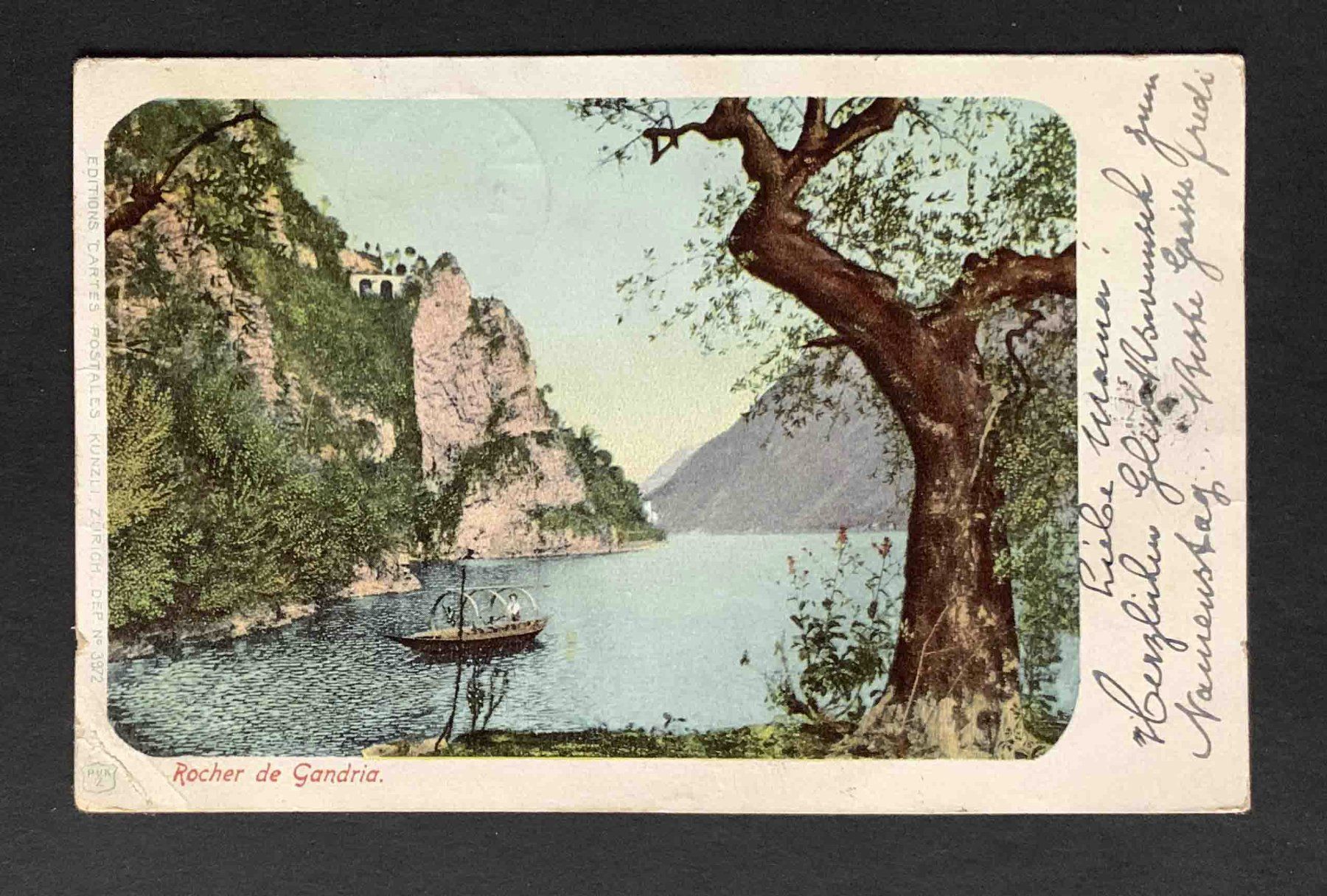 Cartoline postali: AK Rocher de Gandria – Usato da Goldau venduto da artelier1