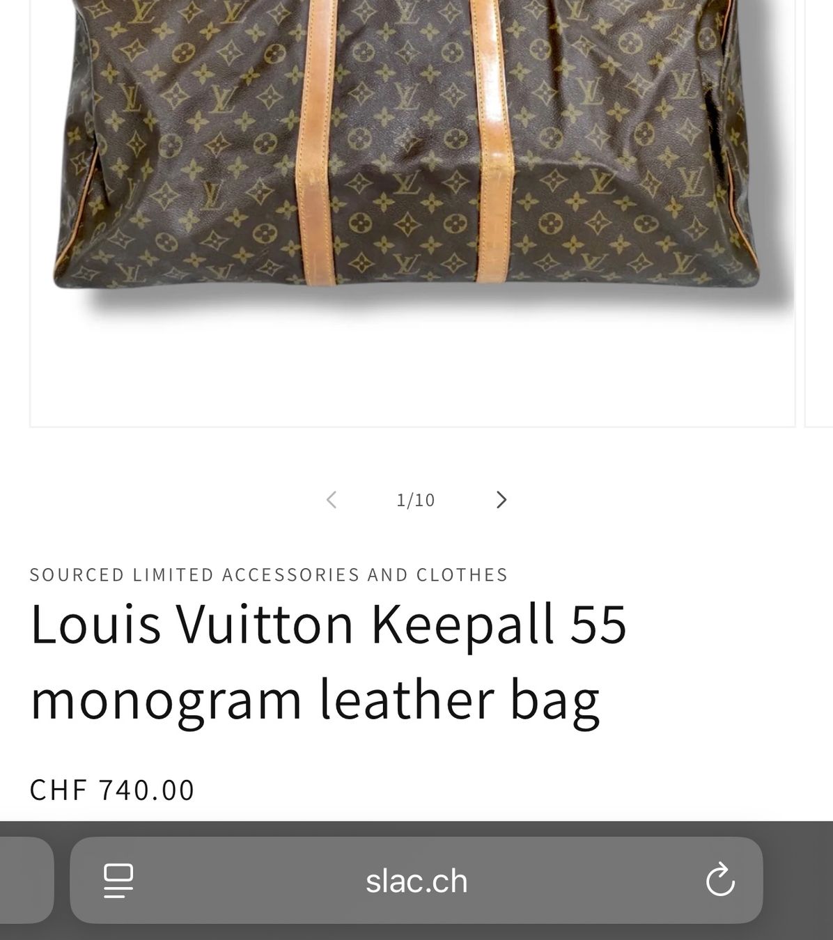 Louis Vuitton Borse: Louis Vuitton Keepall 55 monogram leather bag Ledertasche – Usato da St. Gallen venduto da sourced_limited 4