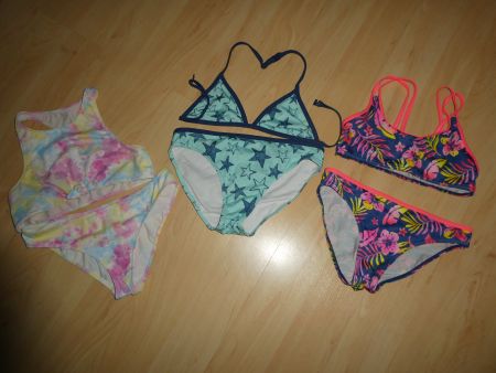 3 Bikini Sets, Gr. 146/152