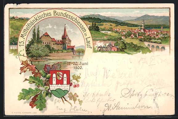 Cancelleria postale: Litho Lauf / Pegnitz, 15. Mittelfränkis – Usato da Berlin venduto da bartko-reher