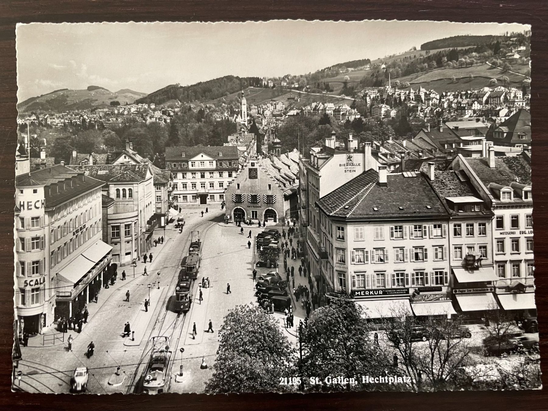 Cartes postales: ST. GALLEN Hechtplatz, 3 Ansichtskarten – D'occasion à Wald ZH par TLILEF 3