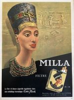 Milla Cigarettes - Alte Werbung / Ancienne publicité 1955
