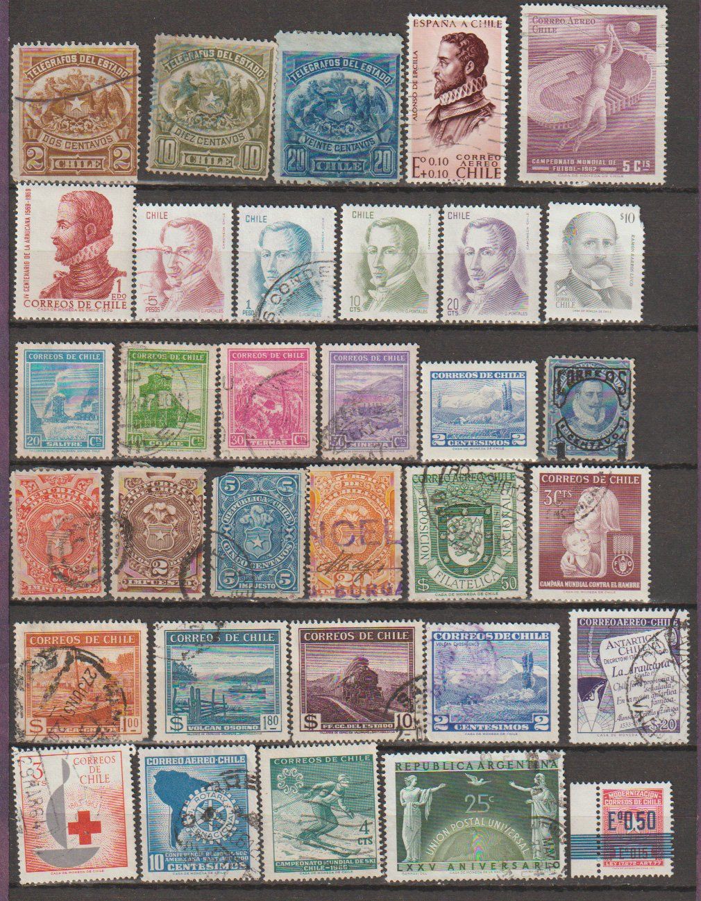 Alle Briefmarken: Chili anciens – Gebraucht aus Crans-Montana von kira56 2