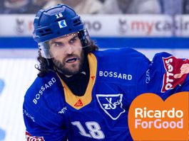 Original EVZ Helm Heim 2025/26 #18 Dominik Schlumpf