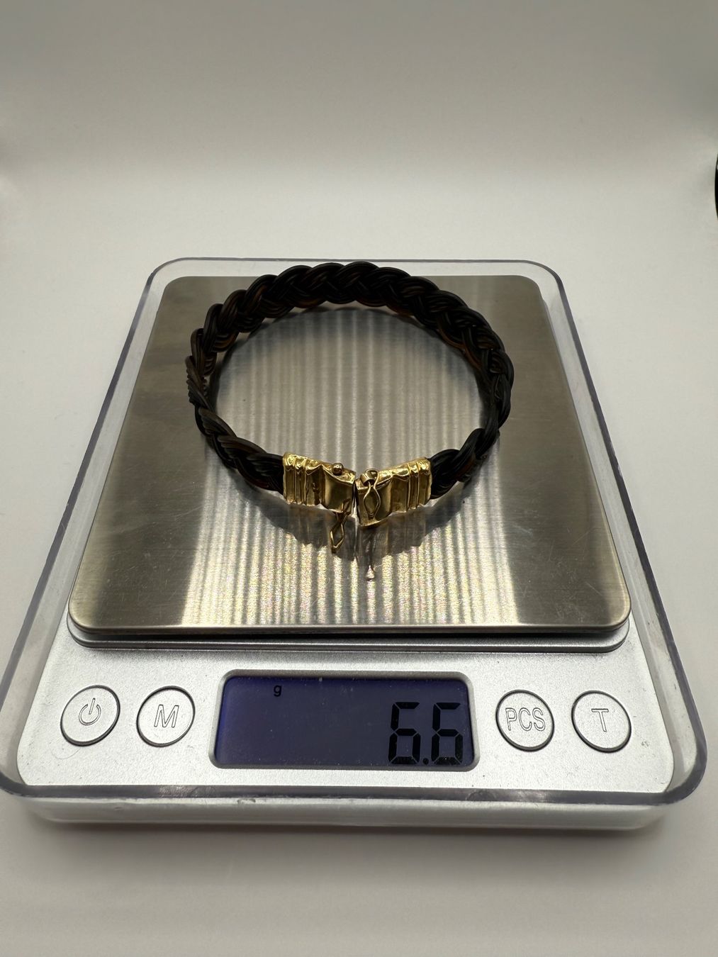 Bracciali & Braccialetti: echtes Elefantenhaar Armband Set mit 18kt Gold – Usato da Winterthur venduto da trading-ch 5