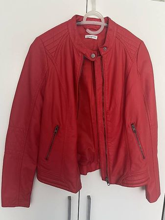 Kunstlederjacke rot