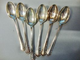 6 Silber Löffeli 800, 110gr Silber