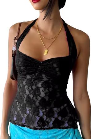 Tank Top Tie-Up Neckholder