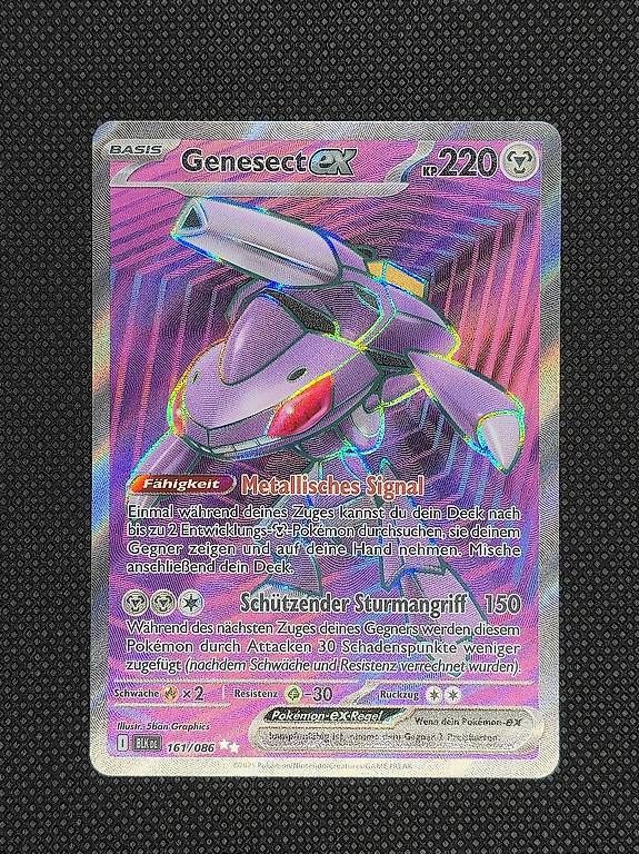 Pokémon Carte collezionabili: Genesect ex - Full Art - 161/086 - Schwarze Blitze - Deutsch – Nuovo (secondo la descrizione) da Regensdorf venduto da E-Smiley