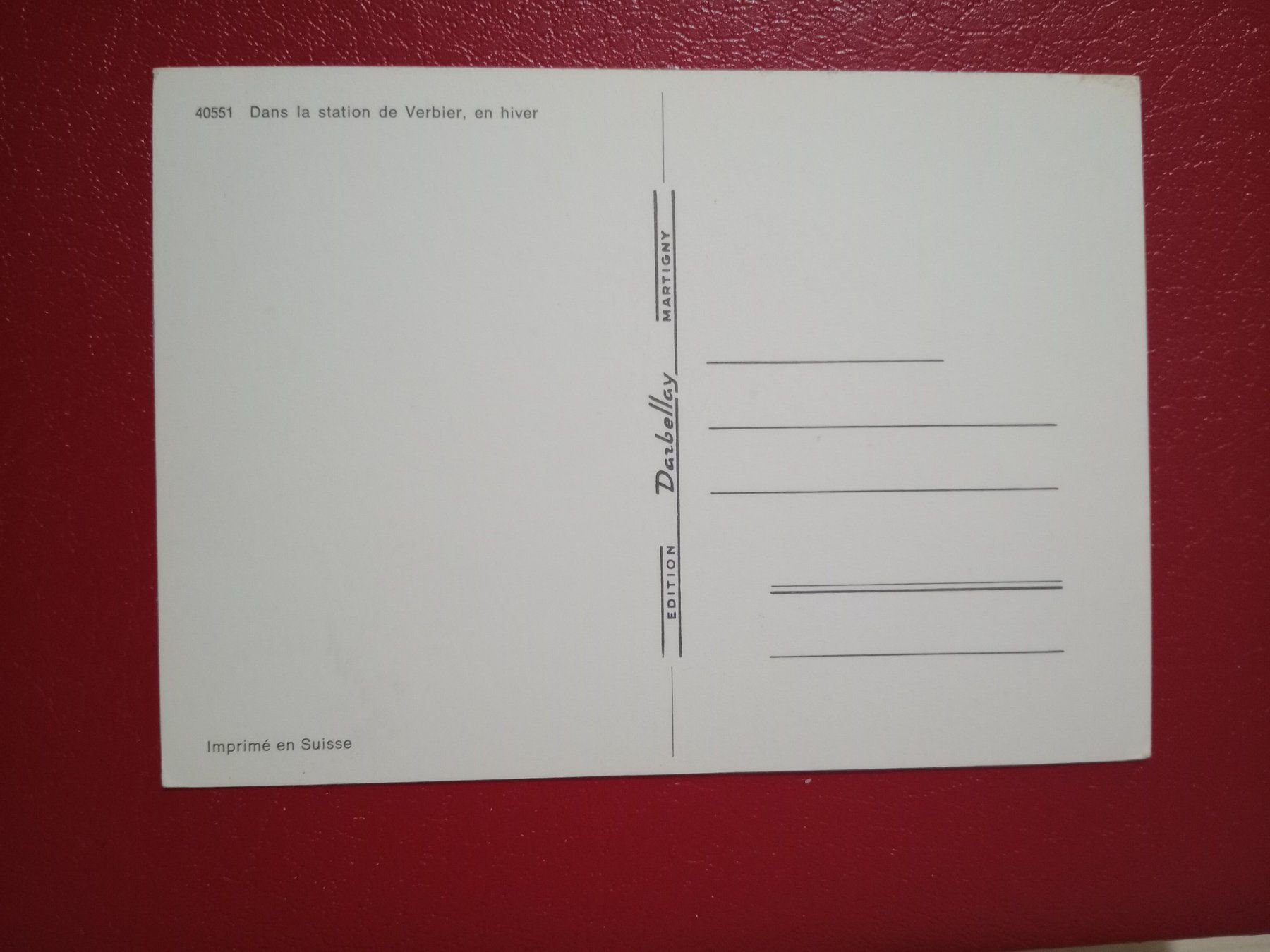 Cartoline postali: Verbier Wallis Winter Schriftzug – Usato da Küttigen venduto da Melisch1000 1