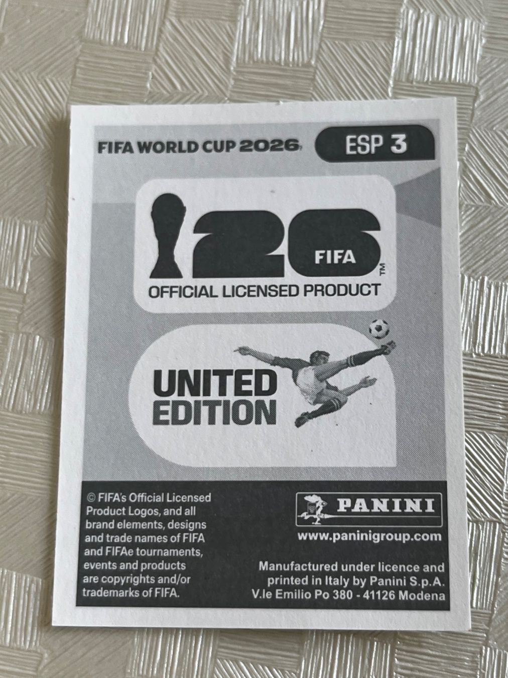 Panini Carte collezionabili: Panini Fifa World Cup 2026 ESP 3 – Usato da Winterthur venduto da Numero1 1