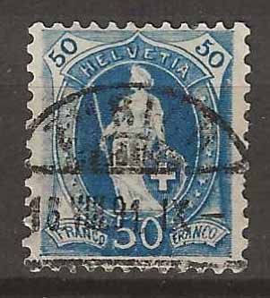 Tutti i francobolli: CH070c - Helvetia debout 70c  obl. 16.8.1891 – Usato da Trélex venduto da Phil_Albert