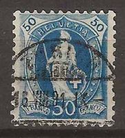 CH070c - Helvetia debout 70c  obl. 16.8.1891