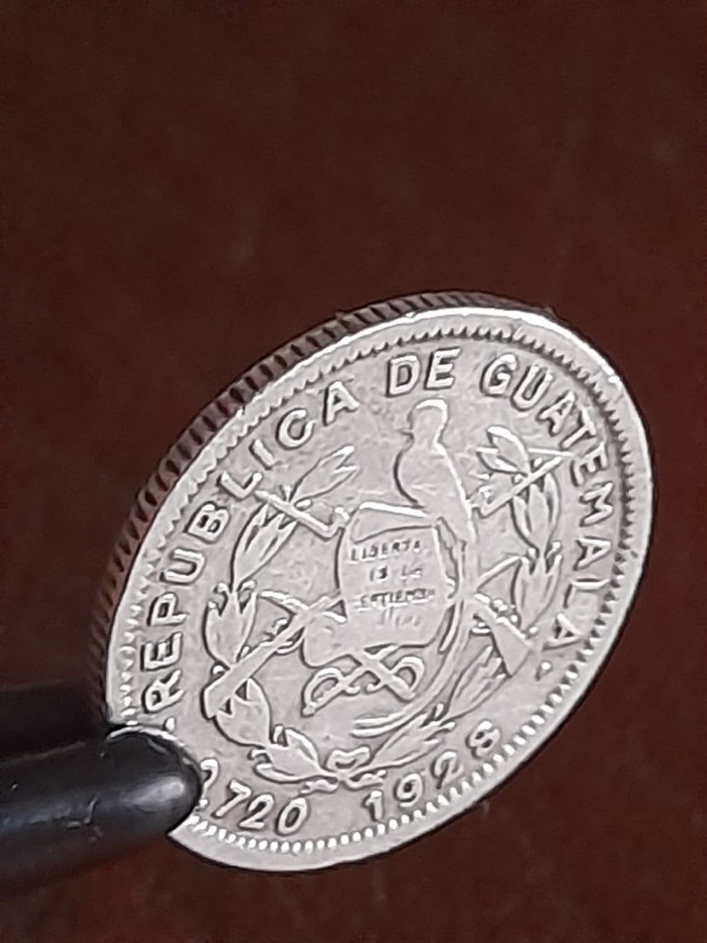 Alle Münzen: 5 centavos 1928 Guatemala  – Gebraucht aus Basel von Basel_20 4