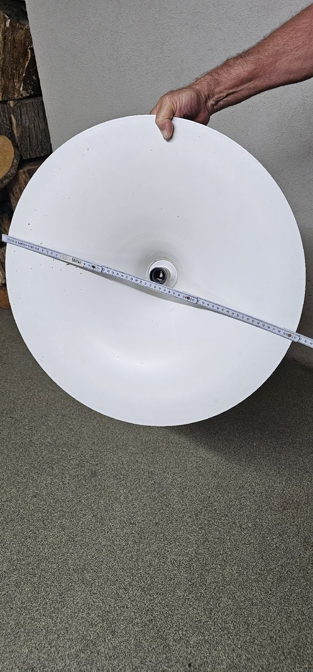 Lampade: Lampe à suspension métallique blanche – Usato da Chardonne venduto da luc_8nlz 1