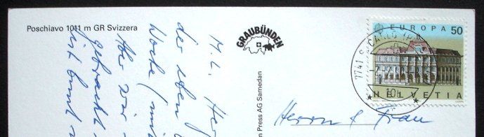 Cartoline postali: POSCHIAVO GR – Usato da Jona venduto da philajona 1