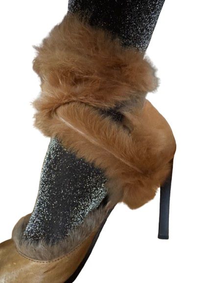 Navyboot Scarpe da donna: Navyboot High Heels Pelz Gr. 38 – Nuovo (secondo la descrizione) da Zuerich venduto da Koralle8 4