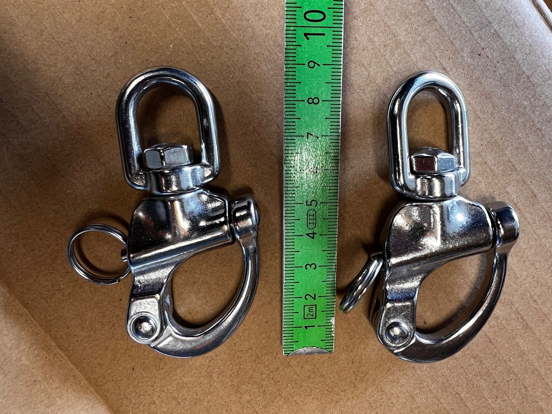 Barche: Mousquetons de drisse inox – Nuovo (secondo la descrizione) da Perroy venduto da Dsurfing 1