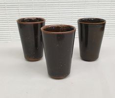 3 Taizé Keramik Becher