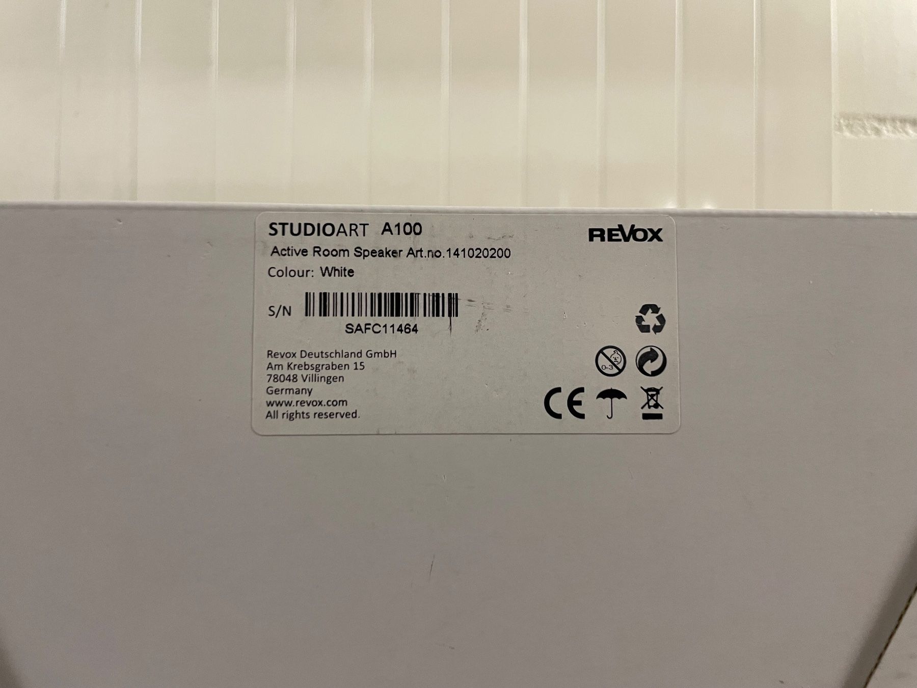 Revox Casse acustiche: Revox Studio A100 Weiss – Usato da Kirchberg SG venduto da EPGaemperle 5