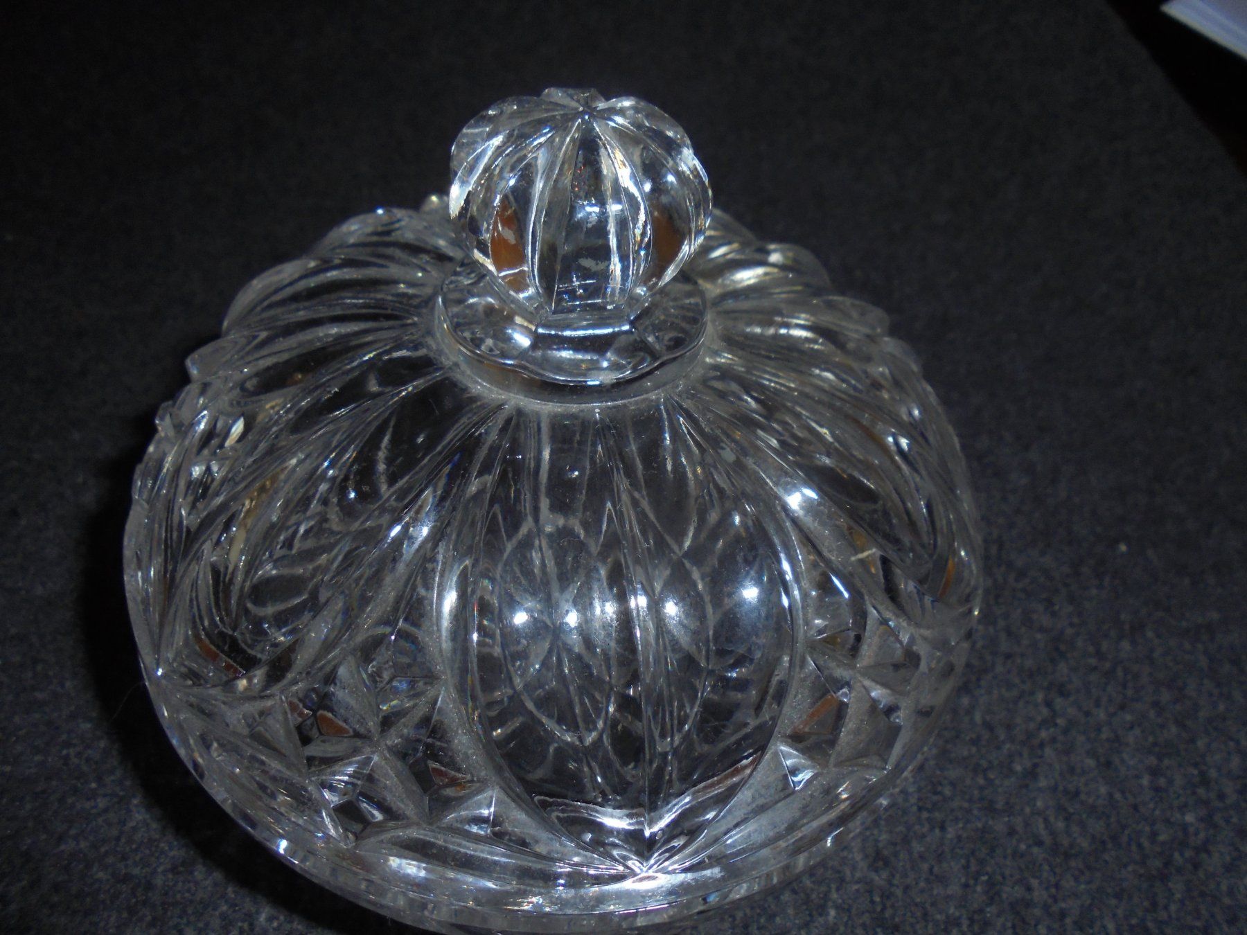 Bicchieri: alte formschöne, dekorative Kristall Glas, Deckeldose – Usato da Rüschegg-Heubach venduto da Ofen111 3